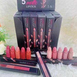 HUDABEALITY 5in1 Matte Lipstick 2 Pcs Set