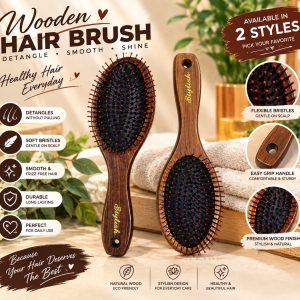Stylist Wood Hair Brush 1 Pc