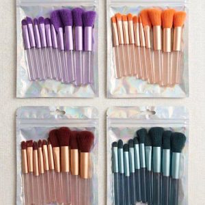 Pouch 10 Pcs Makeup Brush Set